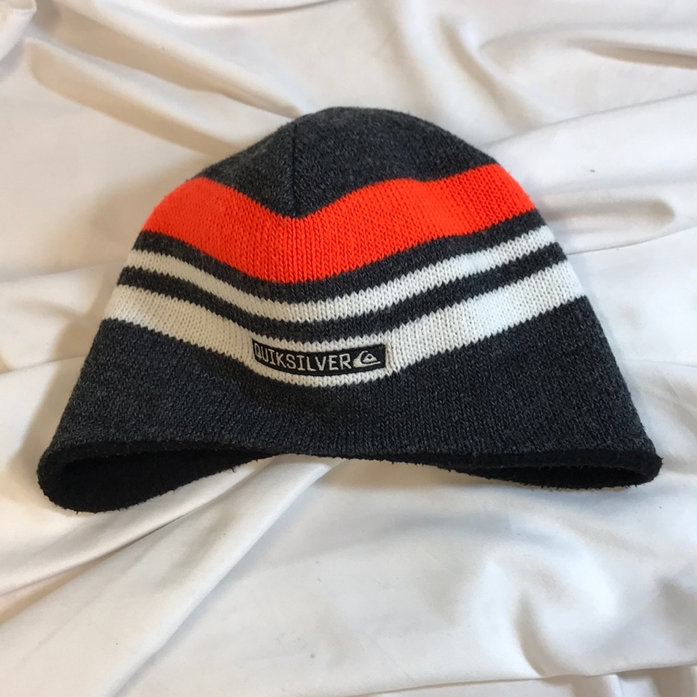 Quicksilver Knit Youth Beanie Fleece Lined - Picture 1 of 6